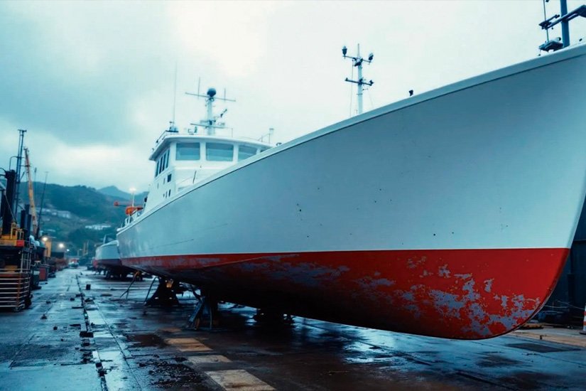 Reparación náutica en PRFV: tratamiento de ósmosis, refuerzos y gel-coat marino en la ría de Pontevedra